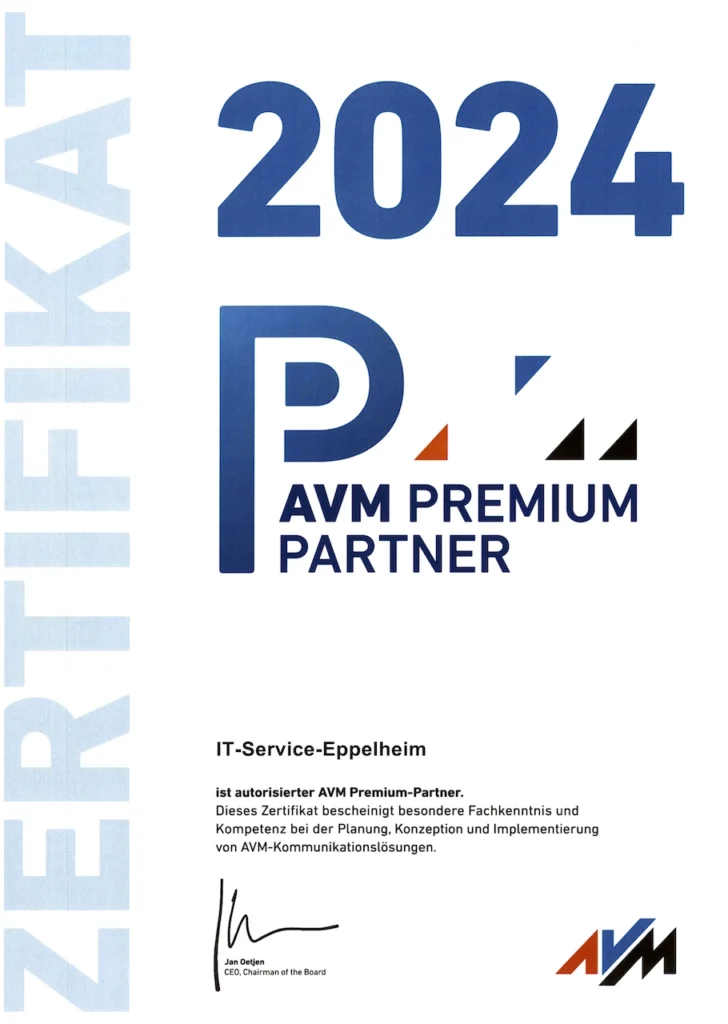 AVM-Partner-Zertifikat-IT-Service-Eppelheim-Kevin-Böhnig