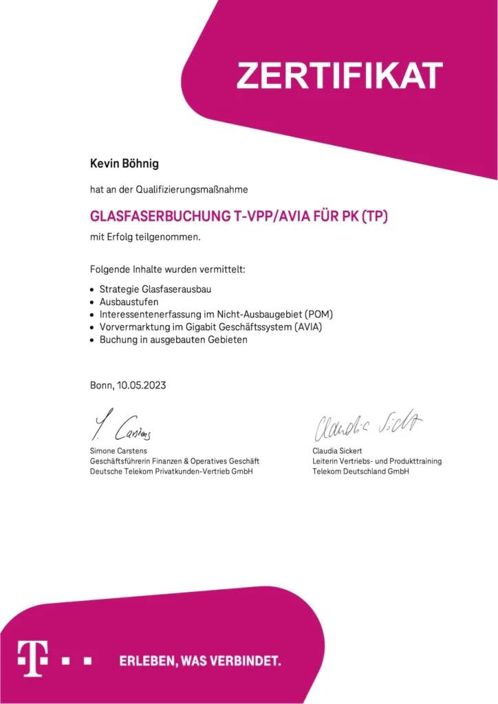 Telekom-Zertifikat-IT-Service-Eppelheim-Kevin-Böhnig